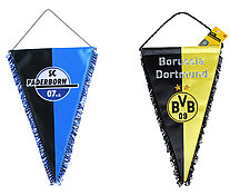 Embroidered pennants